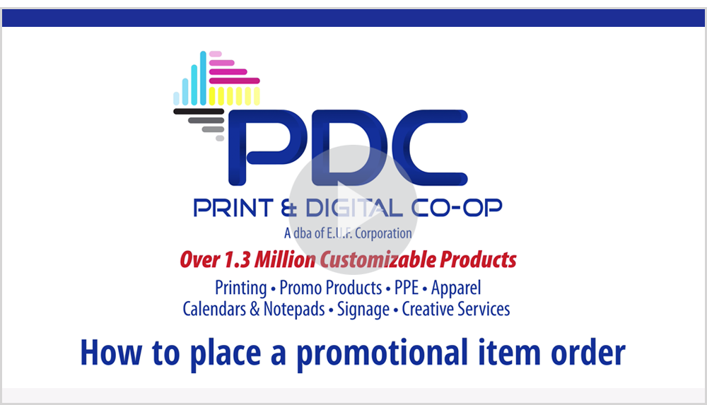 How To Place A Promotional Item Order